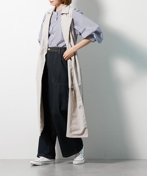 Le temps riche（ルタンリッシュ）の「3WAYスプリングトレンチコート ＜Le temps riche＞（トレンチコート・レディース・グレイッシュベージュ・M/L）」の5枚目の写真