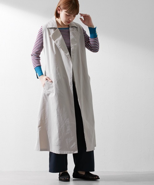 Le temps riche（ルタンリッシュ）の「3WAYスプリングトレンチコート ＜Le temps riche＞（トレンチコート・レディース・グレイッシュベージュ・M/L）」の7枚目の写真