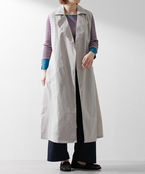 Le temps riche（ルタンリッシュ）の「3WAYスプリングトレンチコート ＜Le temps riche＞（トレンチコート・レディース・グレイッシュベージュ・M/L）」の8枚目の写真