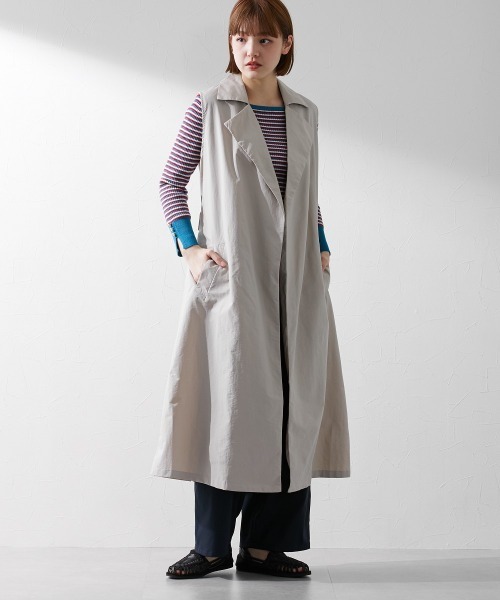 Le temps riche（ルタンリッシュ）の「3WAYスプリングトレンチコート ＜Le temps riche＞（トレンチコート・レディース・グレイッシュベージュ・M/L）」の9枚目の写真