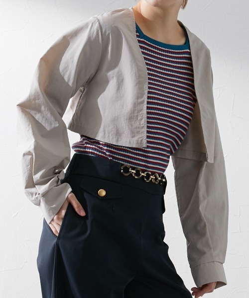 Le temps riche（ルタンリッシュ）の「3WAYスプリングトレンチコート ＜Le temps riche＞（トレンチコート・レディース・グレイッシュベージュ・M/L）」の10枚目の写真