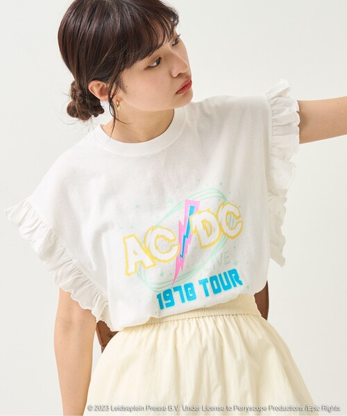 FREAK'S STORE（フリークスストア）の「ACDC フリルノースリーブT