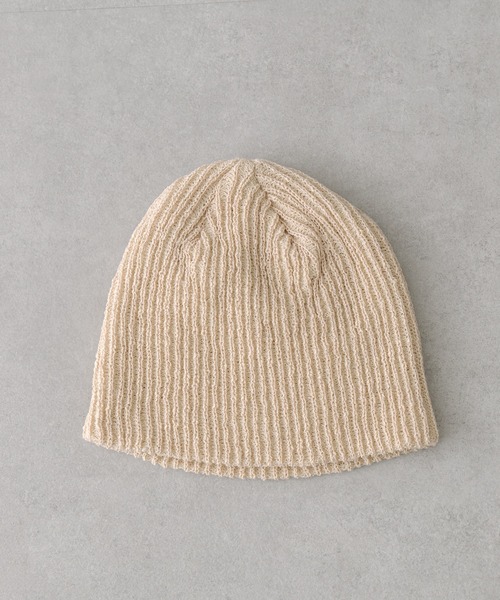 mystic（ミスティック）の「[mline] サマーニットビーニー（ニットキャップ/ビーニー・レディース・ベージュ/ブラック・FREE）」の7枚目の写真