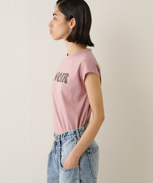 Whim Gazette（ウィムガゼット）の「NOIRノースリーブカットソー（Tシャツ/カットソー・レディース・カーキ/ピンク/オフホワイト・FREE）」の6枚目の写真