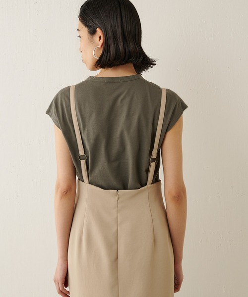 Whim Gazette（ウィムガゼット）の「NOIRノースリーブカットソー（Tシャツ/カットソー・レディース・カーキ/ピンク/オフホワイト・FREE）」の19枚目の写真