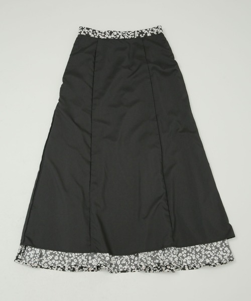 NANO universe（ナノユニバース）の「LB.03/フラワーマーメイドスカート（スカート・レディース・ブラック/グリーン・S/M）」の11枚目の写真