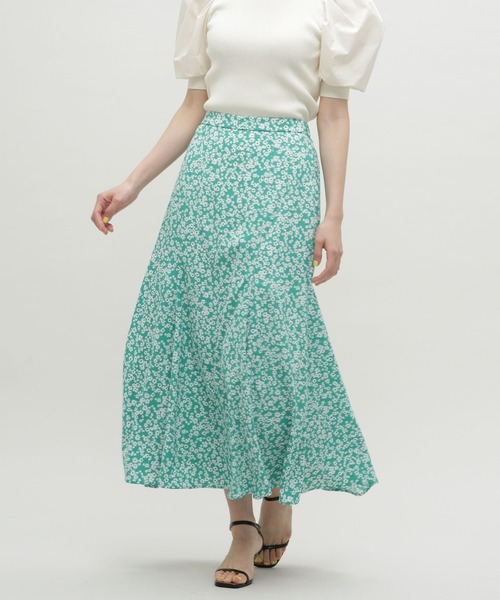 NANO universe（ナノユニバース）の「LB.03/フラワーマーメイドスカート（スカート・レディース・ブラック/グリーン・S/M）」の22枚目の写真