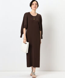 NOLLEY’S Sophi | 《アンサンブル対応》ワイドリブ風アメスリタンクトップマキシ丈ニットワンピース(ワンピース)