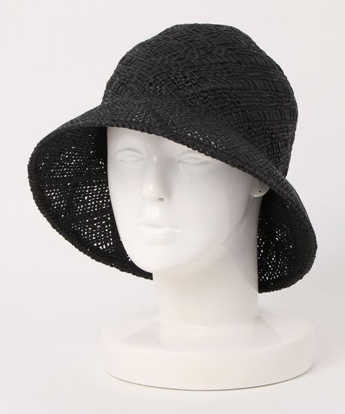 mimis（ミイーミイーズ）の「ペーパークロスバケットハット（ハット・レディース・ブラック/ライトブラウン/ナチュラル・FREE）」の2枚目の写真