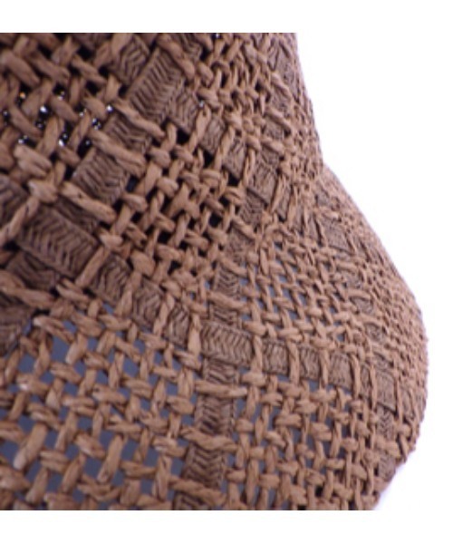 mimis（ミイーミイーズ）の「ペーパークロスバケットハット（ハット・レディース・ブラック/ライトブラウン/ナチュラル・FREE）」の6枚目の写真