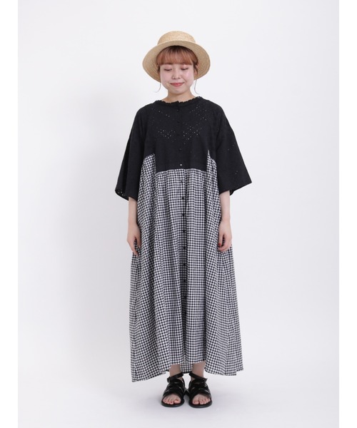 Samansa Mos2(サマンサ モスモス)の「【Lace collection】オーバーレース切替ワンピース(ワンピース・レディース・オフホワイト/ブラック・F)」の8枚目の写真