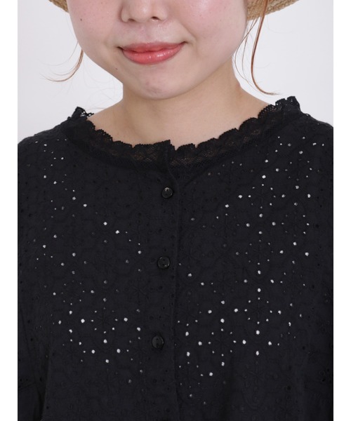 Samansa Mos2(サマンサ モスモス)の「【Lace collection】オーバーレース切替ワンピース(ワンピース・レディース・オフホワイト/ブラック・F)」の15枚目の写真