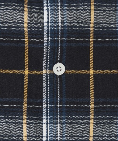 green label relaxing(グリーンレーベルリラクシング)の「【WEB限定】<GLR or>カラー フランネル ロングスリーブ チェック シャツ(シャツ/ブラウス・メンズ・ネイビー・M/L/S)」の7枚目の写真