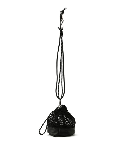 JUNRED(ジュンレッド)の「メッシュ巾着バッグ(ショルダーバッグ・メンズ・ブラック・FREE)」の14枚目の写真