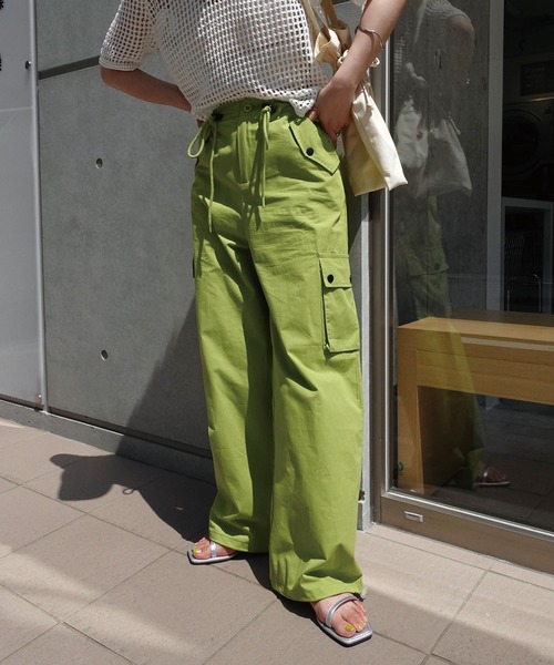 CORNERS(コーナーズ)の「カラーカーゴパンツ(カーゴパンツ・レディース・ブラック/ピンク/グリーン/ベージュ系その他・M/L)」の3枚目の写真