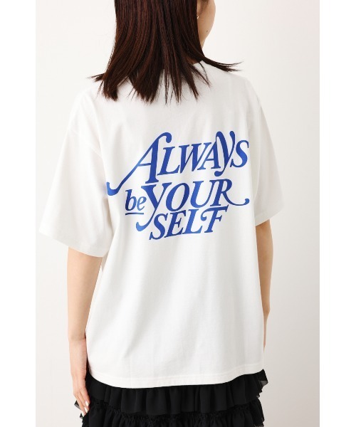 RODEO CROWNS WIDE BOWL(ロデオクラウンズワイドボウル)の「ALWAYSロゴTシャツ(Tシャツ/カットソー・レディース・オフホワイト/オレンジ/ブルー/ブラック・FREE)」の2枚目の写真