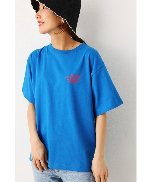 RODEO CROWNS WIDE BOWL(ロデオクラウンズワイドボウル)の「ALWAYSロゴTシャツ(Tシャツ/カットソー・レディース・オフホワイト/オレンジ/ブルー/ブラック・FREE)」の4枚目の写真