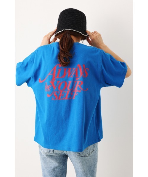 RODEO CROWNS WIDE BOWL(ロデオクラウンズワイドボウル)の「ALWAYSロゴTシャツ(Tシャツ/カットソー・レディース・オフホワイト/オレンジ/ブルー/ブラック・FREE)」の17枚目の写真