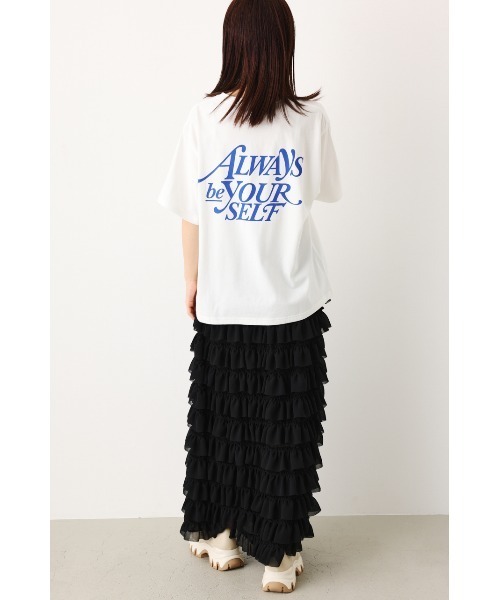 RODEO CROWNS WIDE BOWL(ロデオクラウンズワイドボウル)の「ALWAYSロゴTシャツ(Tシャツ/カットソー・レディース・オフホワイト/オレンジ/ブルー/ブラック・FREE)」の18枚目の写真