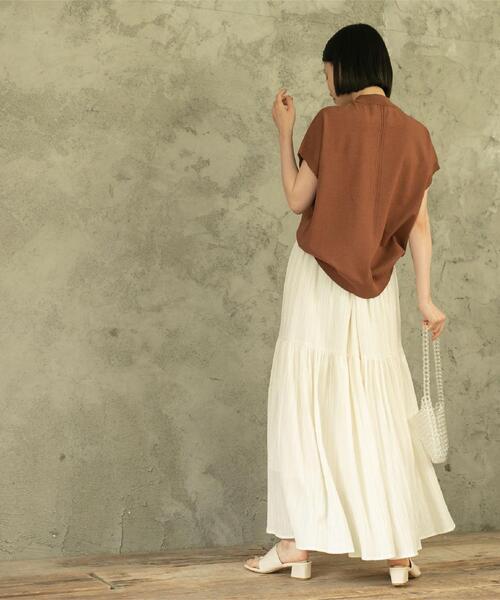 coen（コーエン）の「ティアードスカート（スカート・レディース・ブラック/オフホワイト/イエロー/ケリー・M/L）」の18枚目の写真