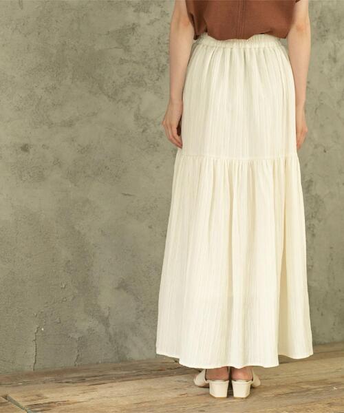 coen（コーエン）の「ティアードスカート（スカート・レディース・ブラック/オフホワイト/イエロー/ケリー・M/L）」の13枚目の写真