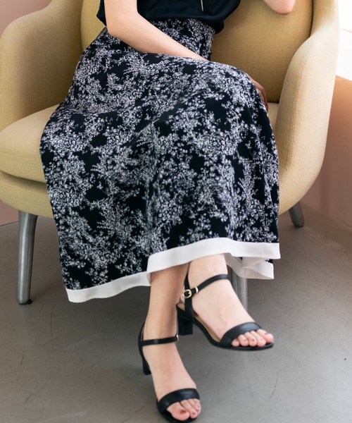 MISCH MASCH(ミッシュマッシュ)の「■2023春夏新作■トワルドジュイ裾トリミングスカート/MM327225(スカート・レディース・ホワイト/ブルー/ブラック・M/S)」の7枚目の写真