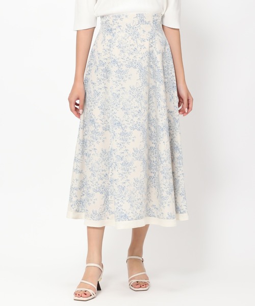 MISCH MASCH(ミッシュマッシュ)の「■2023春夏新作■トワルドジュイ裾トリミングスカート/MM327225(スカート・レディース・ホワイト/ブルー/ブラック・M/S)」の9枚目の写真