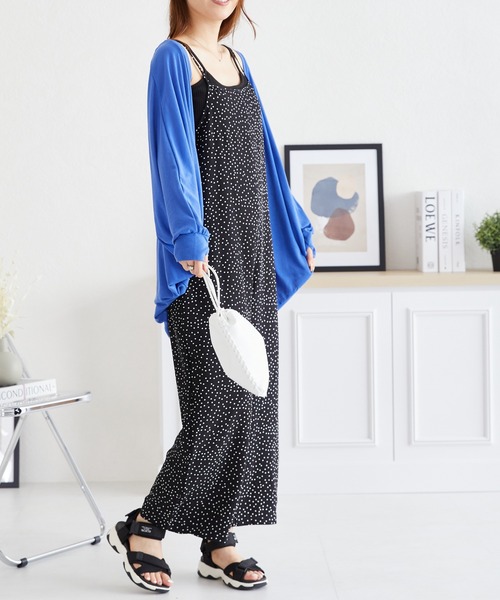 acro（アクロ）の「UVケア機能付きモモンガボレロカーディガン/AC3818（カーディガン/ボレロ・レディース・ホワイト/グリーン/ブラック/ブルー/グレー・ﾌﾘ-）」の10枚目の写真