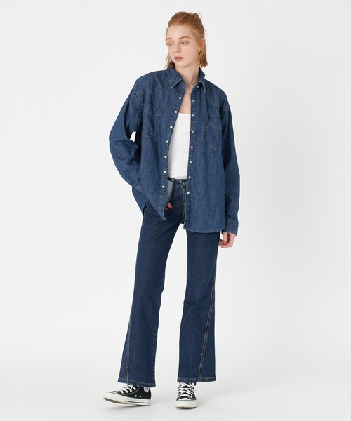 Levi's(リーバイス)の「Levi's/リーバイス DONOVAN ウエスタンシャツ ダークインディゴ VERY CLEAN(シャツ/ブラウス・レディース・ダークインディゴブルー・M/XS)」の5枚目の写真
