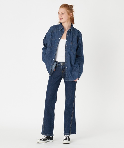 Levi's(リーバイス)の「Levi's/リーバイス DONOVAN ウエスタンシャツ ダークインディゴ VERY CLEAN(シャツ/ブラウス・レディース・ダークインディゴブルー・M/XS)」の6枚目の写真