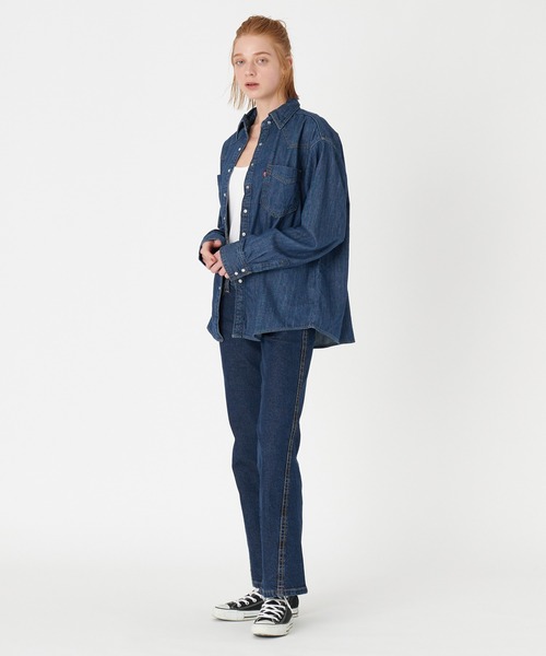 Levi's(リーバイス)の「Levi's/リーバイス DONOVAN ウエスタンシャツ ダークインディゴ VERY CLEAN(シャツ/ブラウス・レディース・ダークインディゴブルー・M/XS)」の7枚目の写真