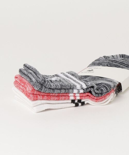 le coq sportif（ルコックスポルティフ）の「3Pショートソックス（ソックス/靴下・メンズ・ベージュ/レッド・25-27/22-24）」の13枚目の写真