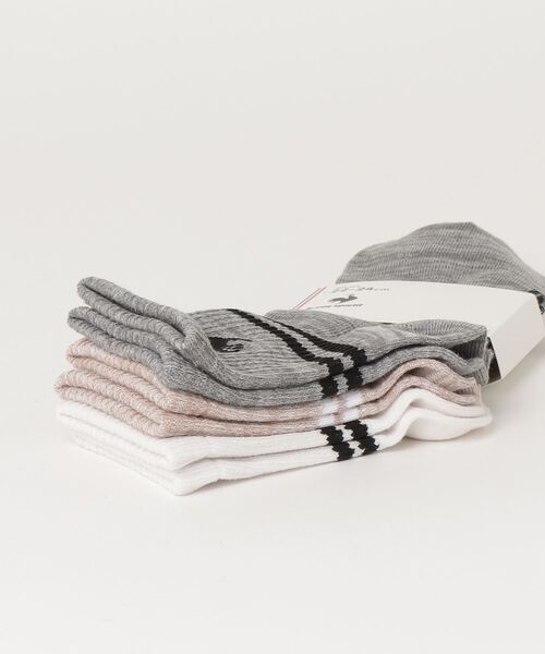 le coq sportif（ルコックスポルティフ）の「3Pショートソックス（ソックス/靴下・メンズ・ベージュ/レッド・25-27/22-24）」の14枚目の写真