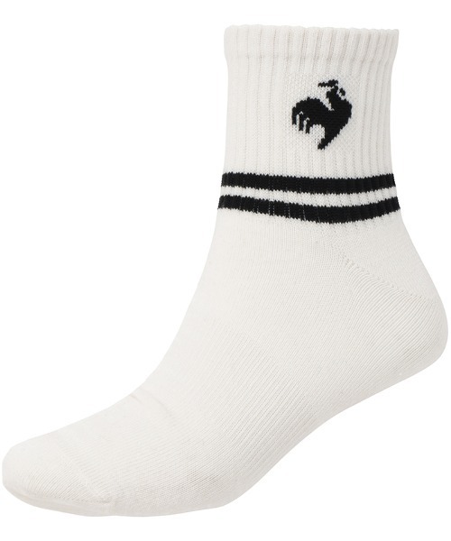 le coq sportif（ルコックスポルティフ）の「3Pショートソックス（ソックス/靴下・メンズ・ベージュ/レッド・25-27/22-24）」の6枚目の写真
