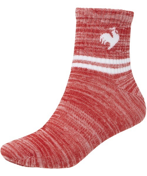 le coq sportif（ルコックスポルティフ）の「3Pショートソックス（ソックス/靴下・メンズ・ベージュ/レッド・25-27/22-24）」の11枚目の写真