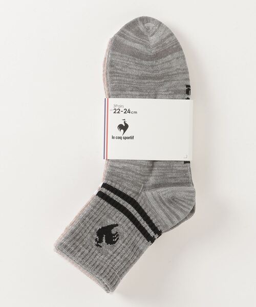 le coq sportif（ルコックスポルティフ）の「3Pショートソックス（ソックス/靴下・メンズ・ベージュ/レッド・25-27/22-24）」の16枚目の写真