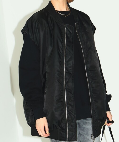 B:MING by BEAMS（ビーミングバイビームス）の「B:MING by BEAMS /  撥水 MA-1 ベスト（MA-1・レディース・グレー系その他/ブラック/カーキ・SMALL/MEDIUM）」の13枚目の写真