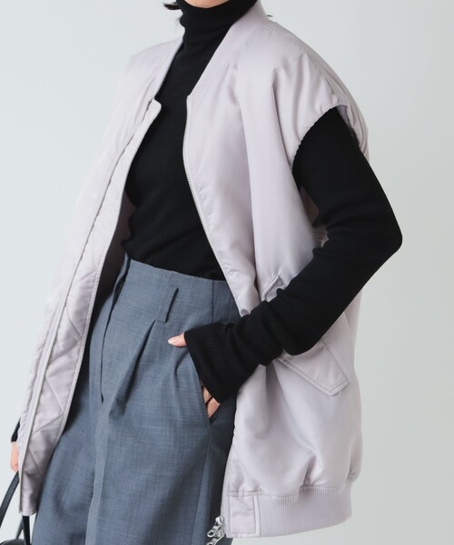 B:MING by BEAMS（ビーミングバイビームス）の「B:MING by BEAMS /  撥水 MA-1 ベスト（MA-1・レディース・グレー系その他/ブラック/カーキ・SMALL/MEDIUM）」の19枚目の写真