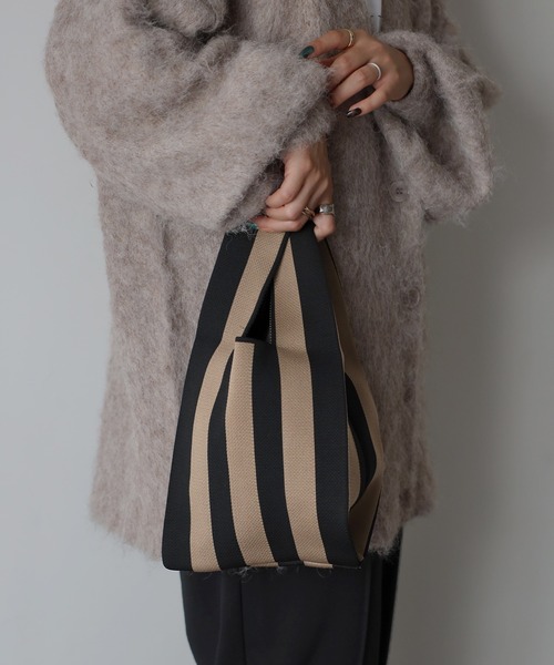 Riberry（リベリー）の「柄アソートミニニットバッグ（ハンドバッグ・レディース・ブラック系2/ブラック系1/ブラック系3/ホワイト/C/H/M/G/A/F/L/B/D/J/N/X/W/V・FREE）」の9枚目の写真