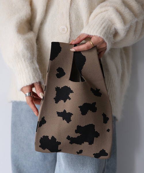 Riberry（リベリー）の「柄アソートミニニットバッグ（ハンドバッグ・レディース・ブラック系2/ブラック系1/ブラック系3/ホワイト/C/H/M/G/A/F/L/B/D/J/N/X/W/V・FREE）」の16枚目の写真