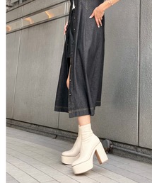 【R&E】 厚底ショートブーツ