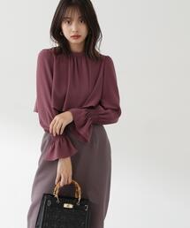 PROPORTION BODY DRESSING | ティアードシャーリングスリーブブラウス / 1213210904(シャツ/ブラウス)