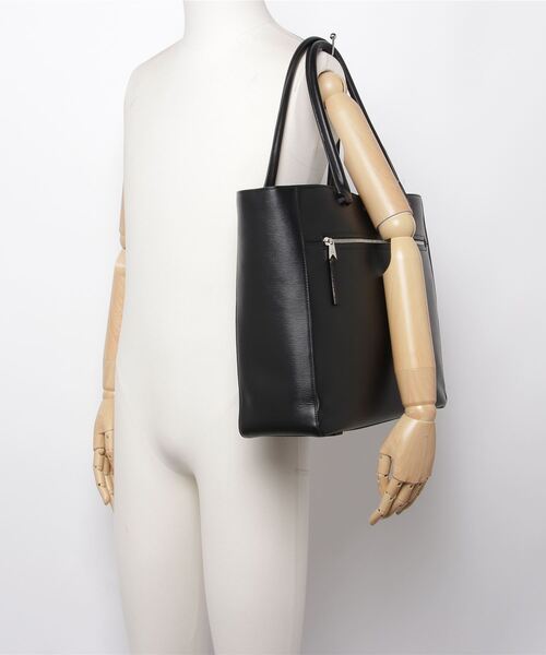 Paul Smith（ポールスミス）の「ストローグレインレザー トートバッグ / 873932 N542（トートバッグ・メンズ・ブラック/ダークブラウン・FREE）」の12枚目の写真