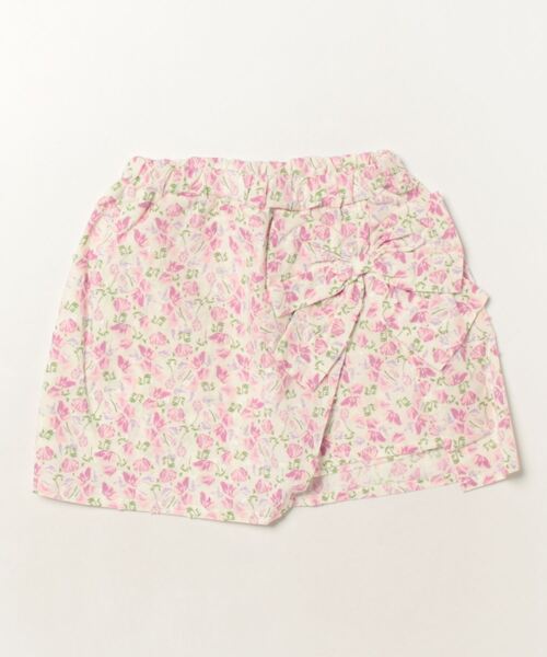 Crescent(クレッセント)の「リボン付きスカート風ショートパンツ(その他パンツ・キッズ・ホワイト/ブラック/ブルー・120/80/90/95/100/110)」の2枚目の写真