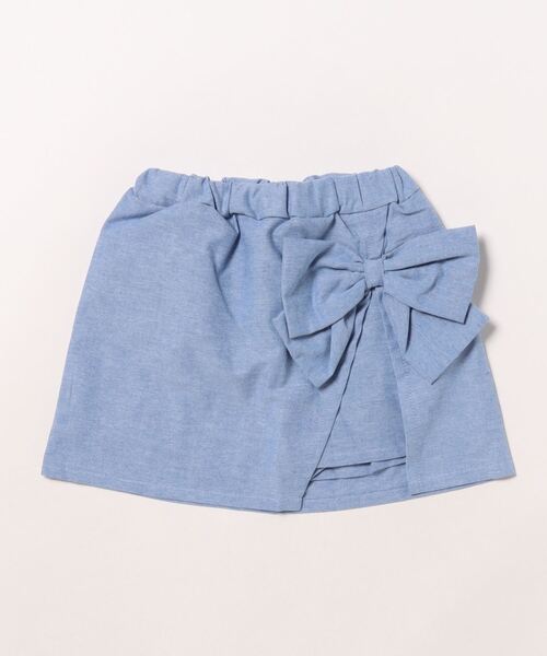 Crescent(クレッセント)の「リボン付きスカート風ショートパンツ(その他パンツ・キッズ・ホワイト/ブラック/ブルー・120/80/90/95/100/110)」の3枚目の写真
