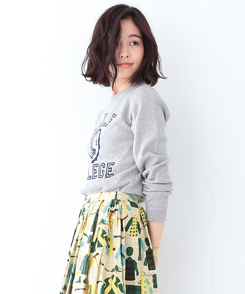 BEAMS BOY（ビームスボーイ）の「BEAMS BOY / サーマル カレッジプリント クルー（Tシャツ/カットソー・レディース・ホワイト/グレー/ネイビー・ONE SIZE）」の22枚目の写真