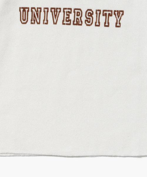 BEAMS BOY（ビームスボーイ）の「BEAMS BOY / サーマル カレッジプリント クルー（Tシャツ/カットソー・レディース・ホワイト/グレー/ネイビー・ONE SIZE）」の14枚目の写真