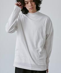 coen | 天竺モックネックロングスリーブTシャツ(Tシャツ/カットソー)