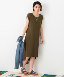 Another Edition | ワッフルノースリーブワンピース/ AEBC　COﾜｯﾌﾙ　NSLOP(ワンピース)