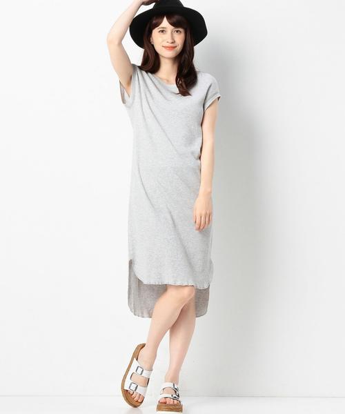 Another Edition（アナザーエディション）の「ワッフルノースリーブワンピース/ AEBC　COﾜｯﾌﾙ　NSLOP◆（ワンピース・レディース・ライトグレー/オリーブ・フリー）」の10枚目の写真